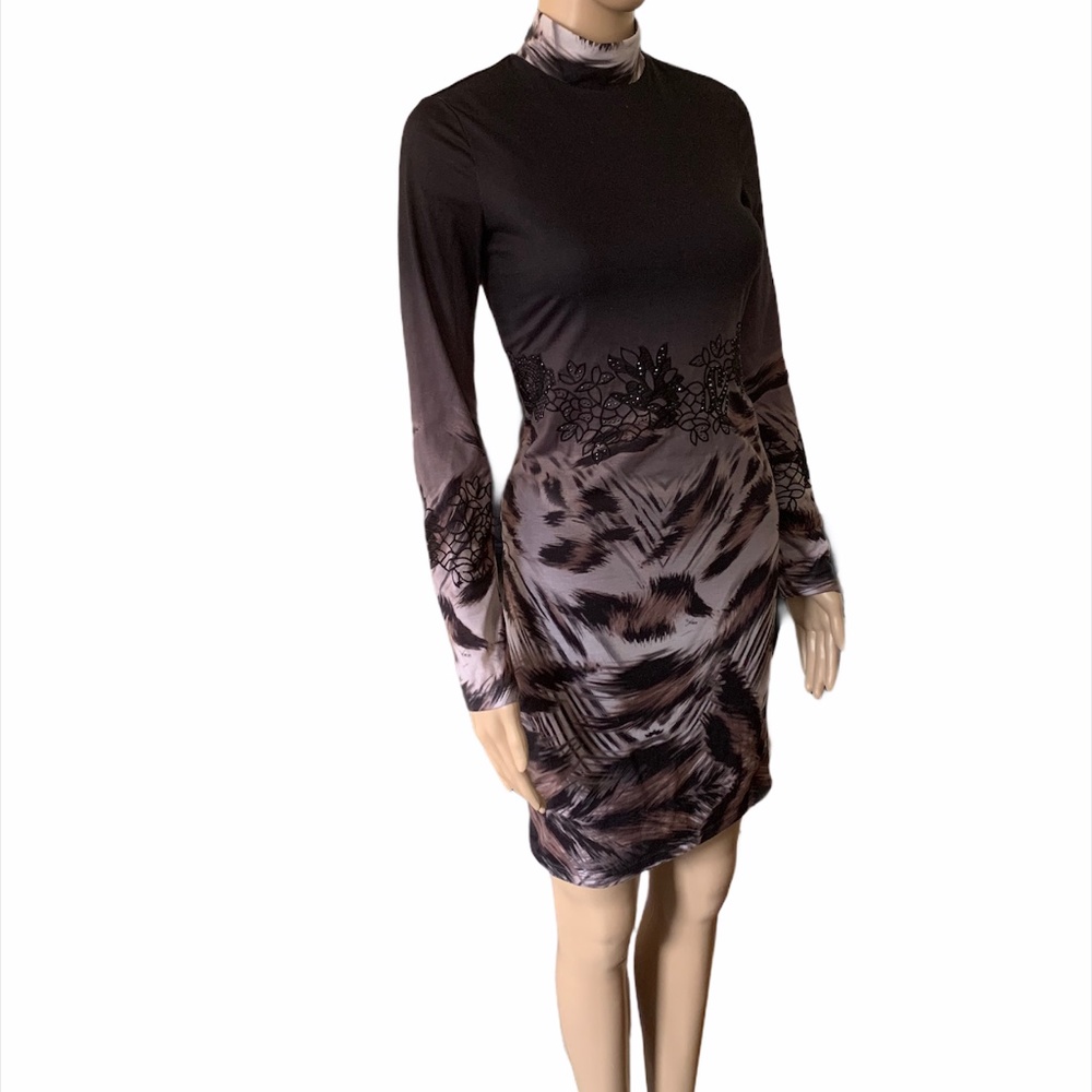 sassofono embroidered with swarovski dress